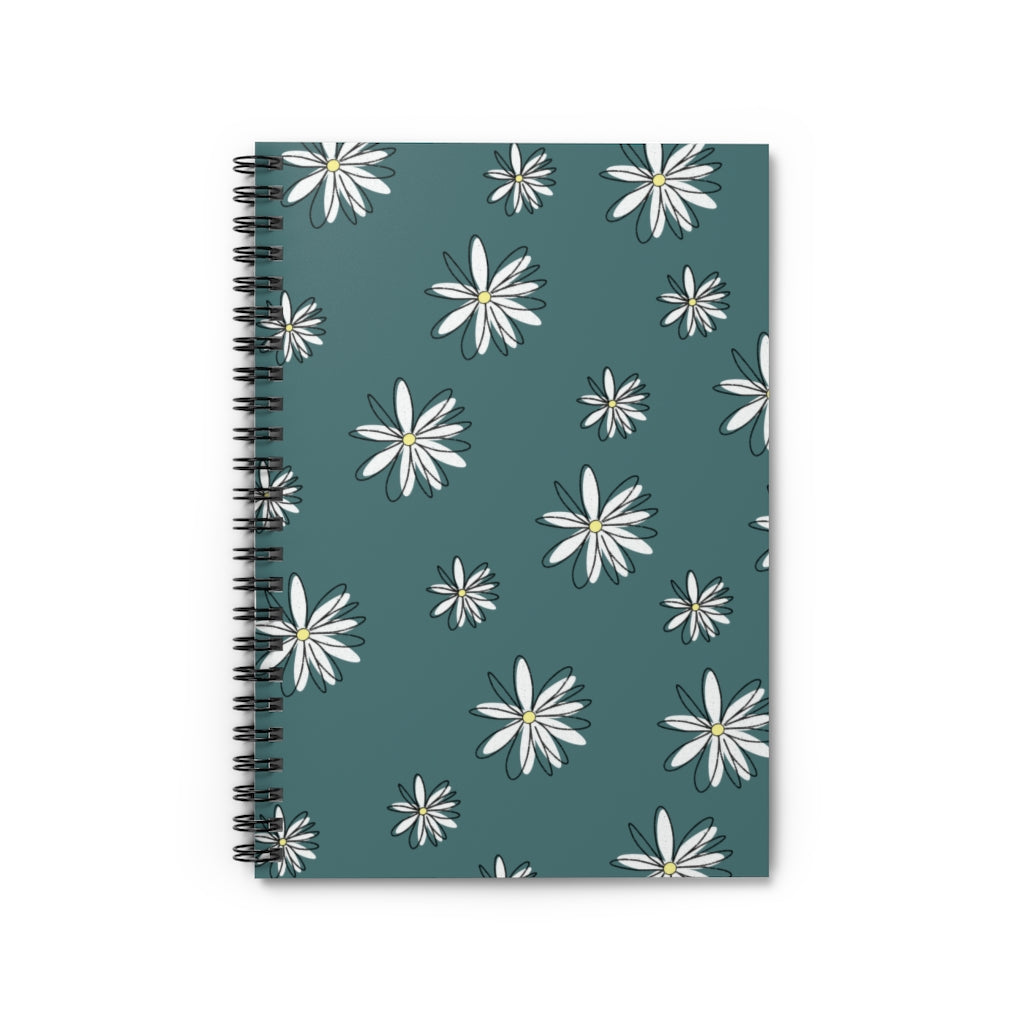 Daisy Spiral Notebook - Ruled Line