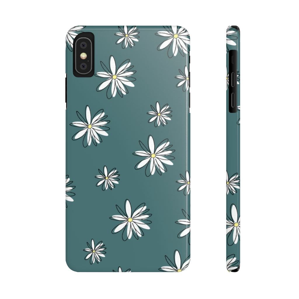 Slim Phone Case, Daisy Pattern Phone Case, Case-Mate, iPhone 13, iPhone 13 Mini, iPhone 13 Pro, iPhone 13 Pro Max, iPhone 11 Pro