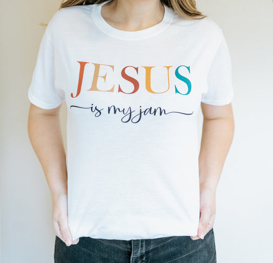 Jesus Is My Jam T-Shirt, Christian Shirts For Women, Funny Jesus Lover Shirt, Religious tshirt, Faith Shirt, Church, Unisex Graphic Tee