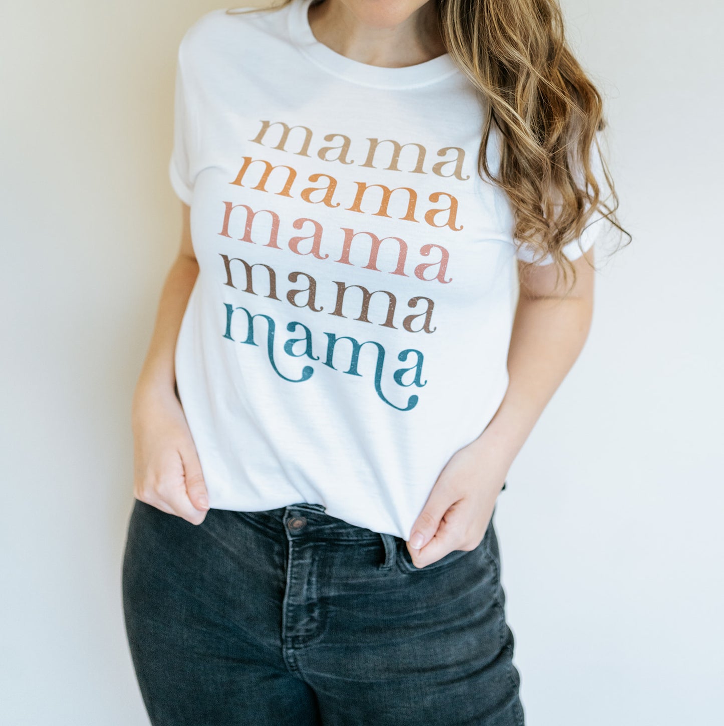 Mama Crewneck, Retro Mom Shirt, Mom Life T-Shirt, Boho Mama Tee, Gift for Mom, Women's Graphic Tee