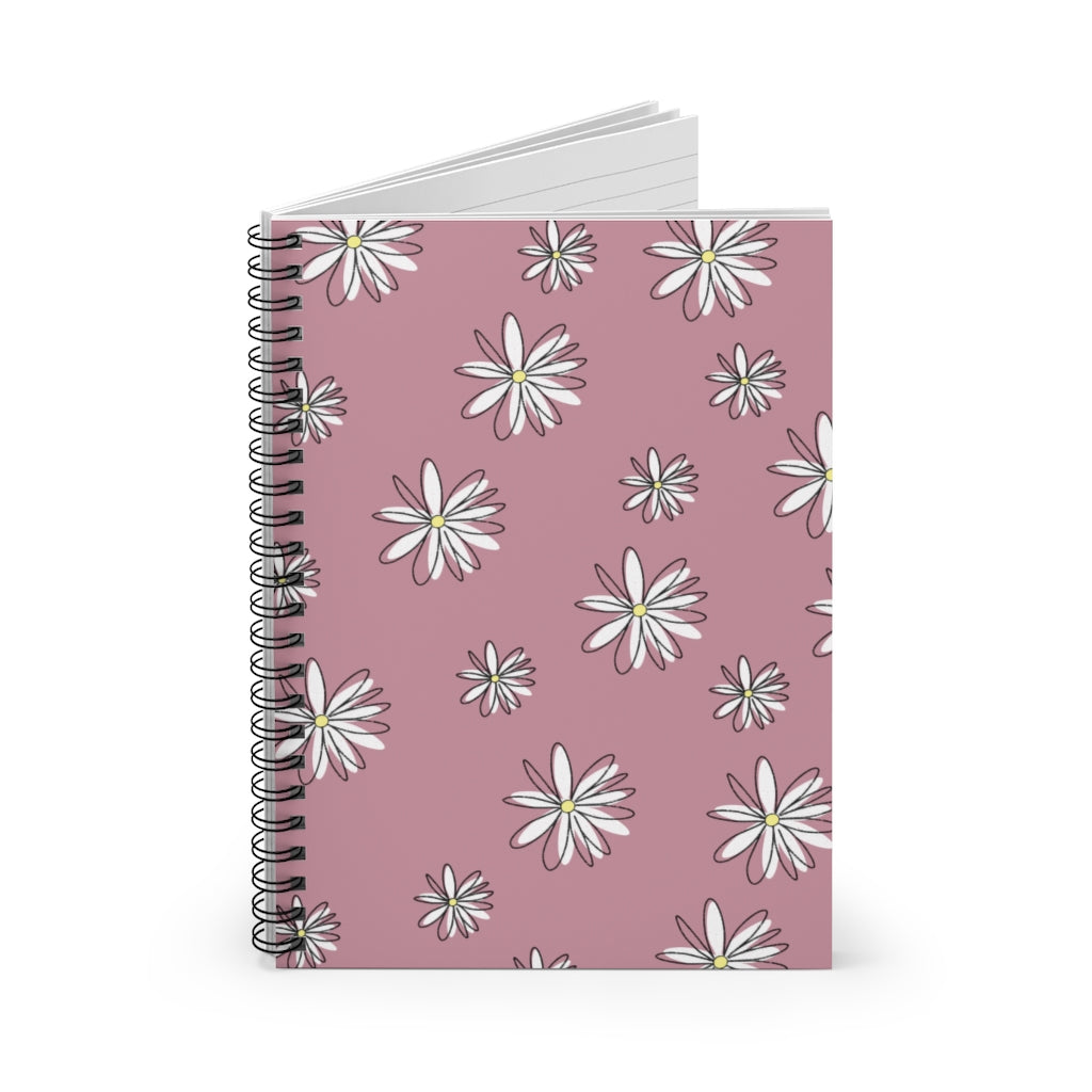 Daisy Spiral Notebook - Ruled Line