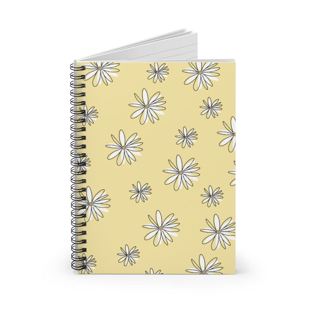 Daisy Spiral Notebook - Ruled Line