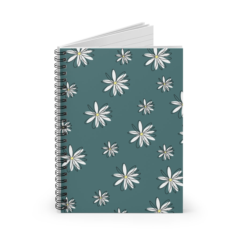 Daisy Spiral Notebook - Ruled Line